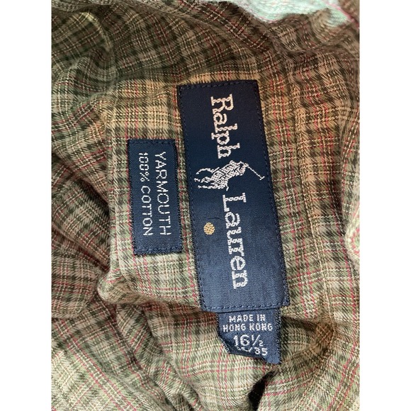 Ralph Lauren‎ Men's Yarmouth Button-Down Down Long Sleeve,  16 1/2 34/35 Large - Picture 4 of 6